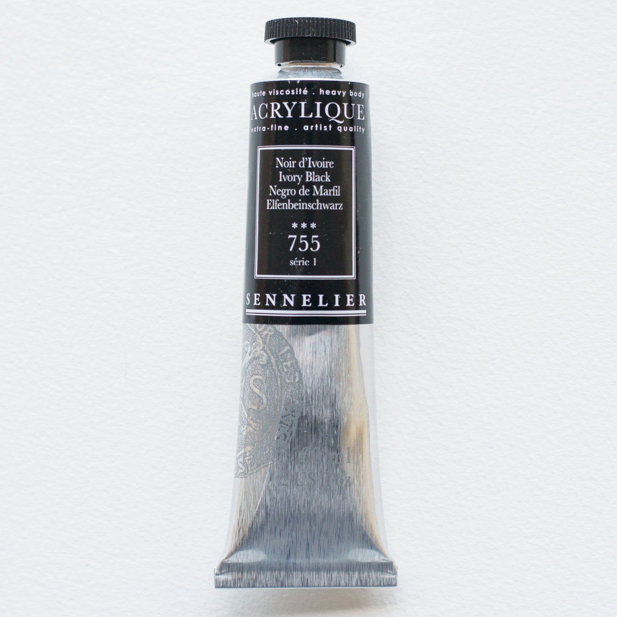 Sennelier Artist Acrylic 60ml – Ivory Black 755