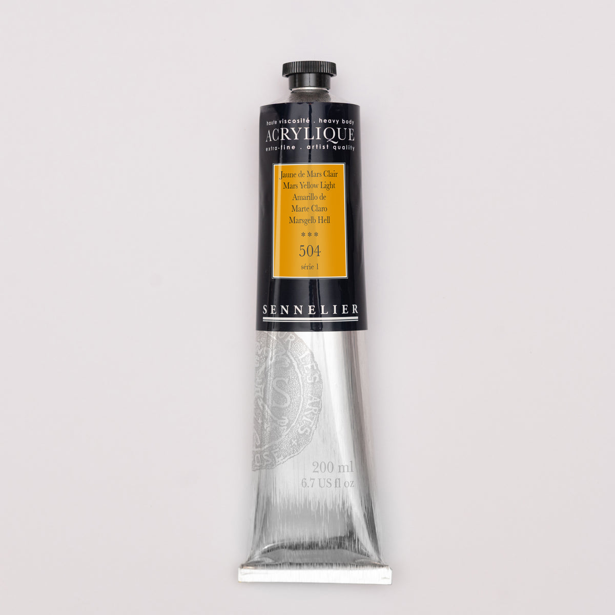Sennelier Artist Acrylic 200ml – Mars Yellow Light 504