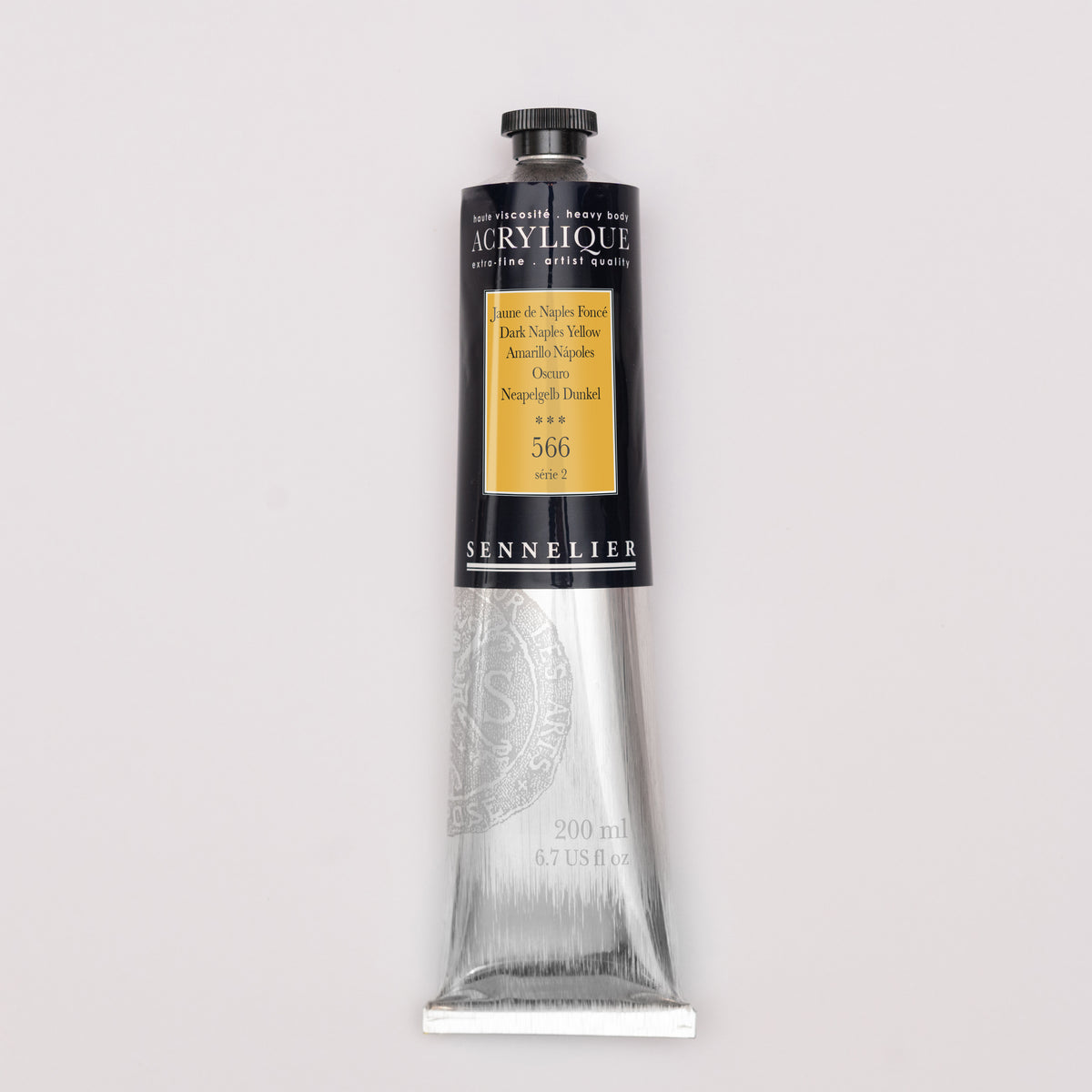 Sennelier Artist Acrylic 200ml – Dark Naples Yellow 566