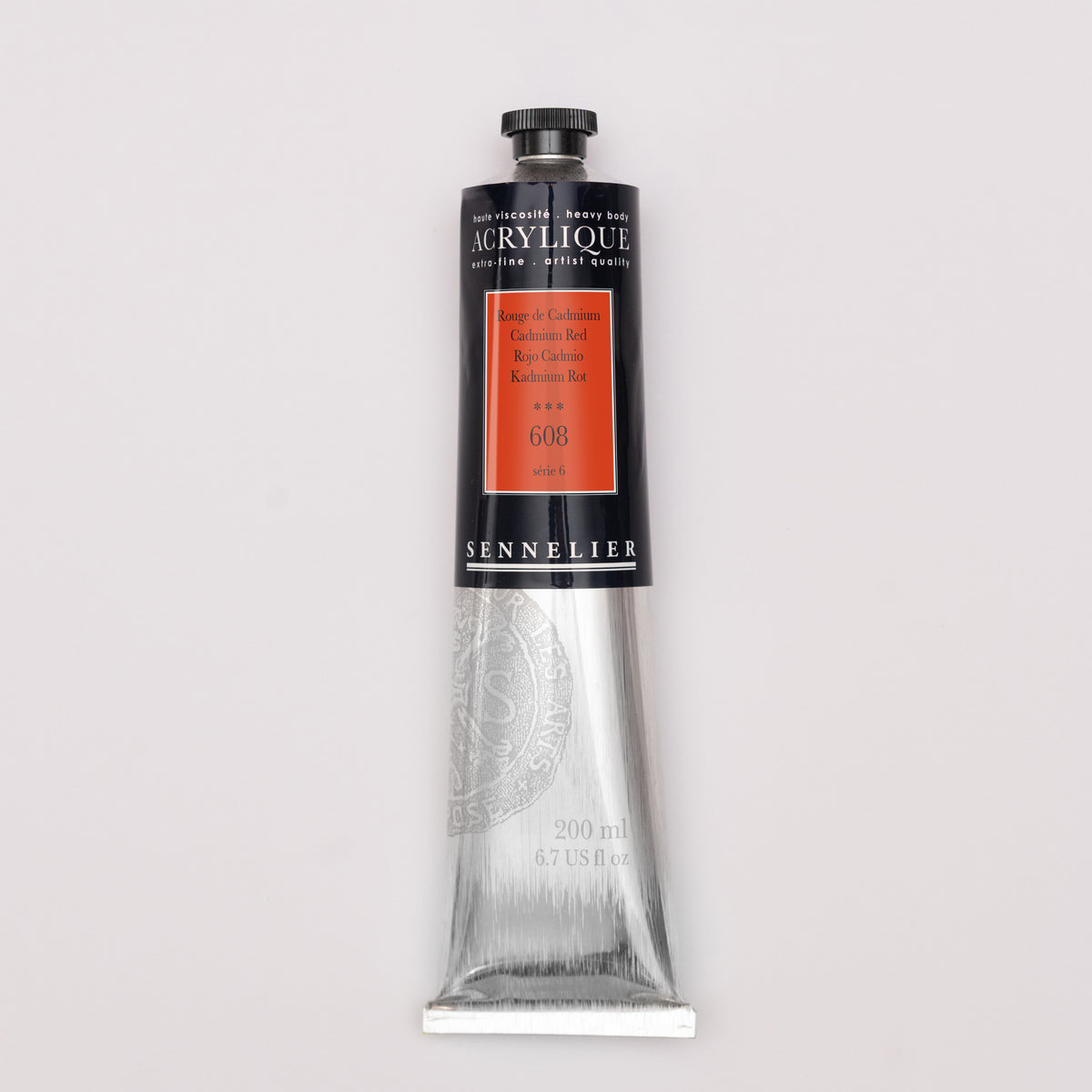 Sennelier Artist Acrylic 200ml – Cadmium Red 608