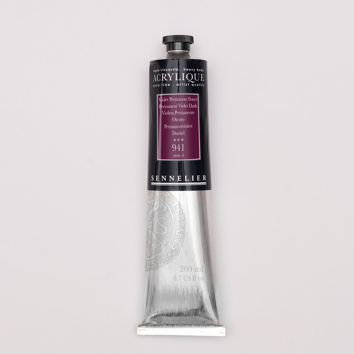 Sennelier Artist Acrylic 200ml – Permanent Violet Dark 941