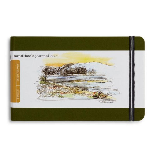Drawing Journal 5.5 x 8.25 Landscape Cadmium Green