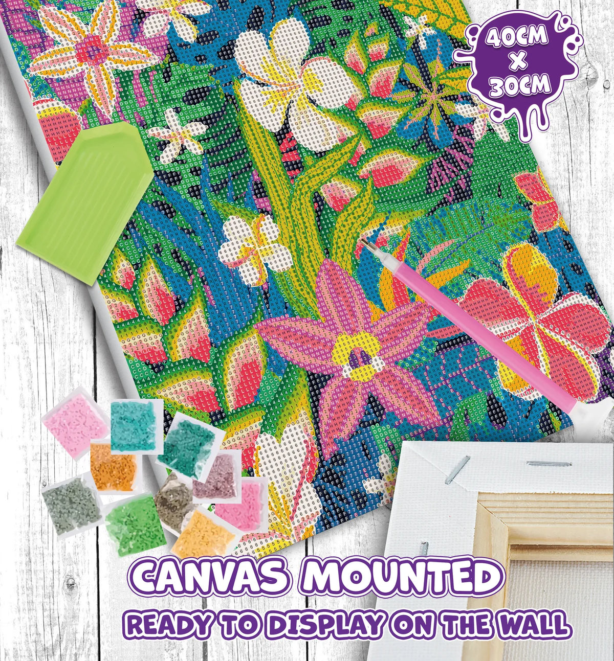 Summer Vibes Diamond Art Canvas Kit