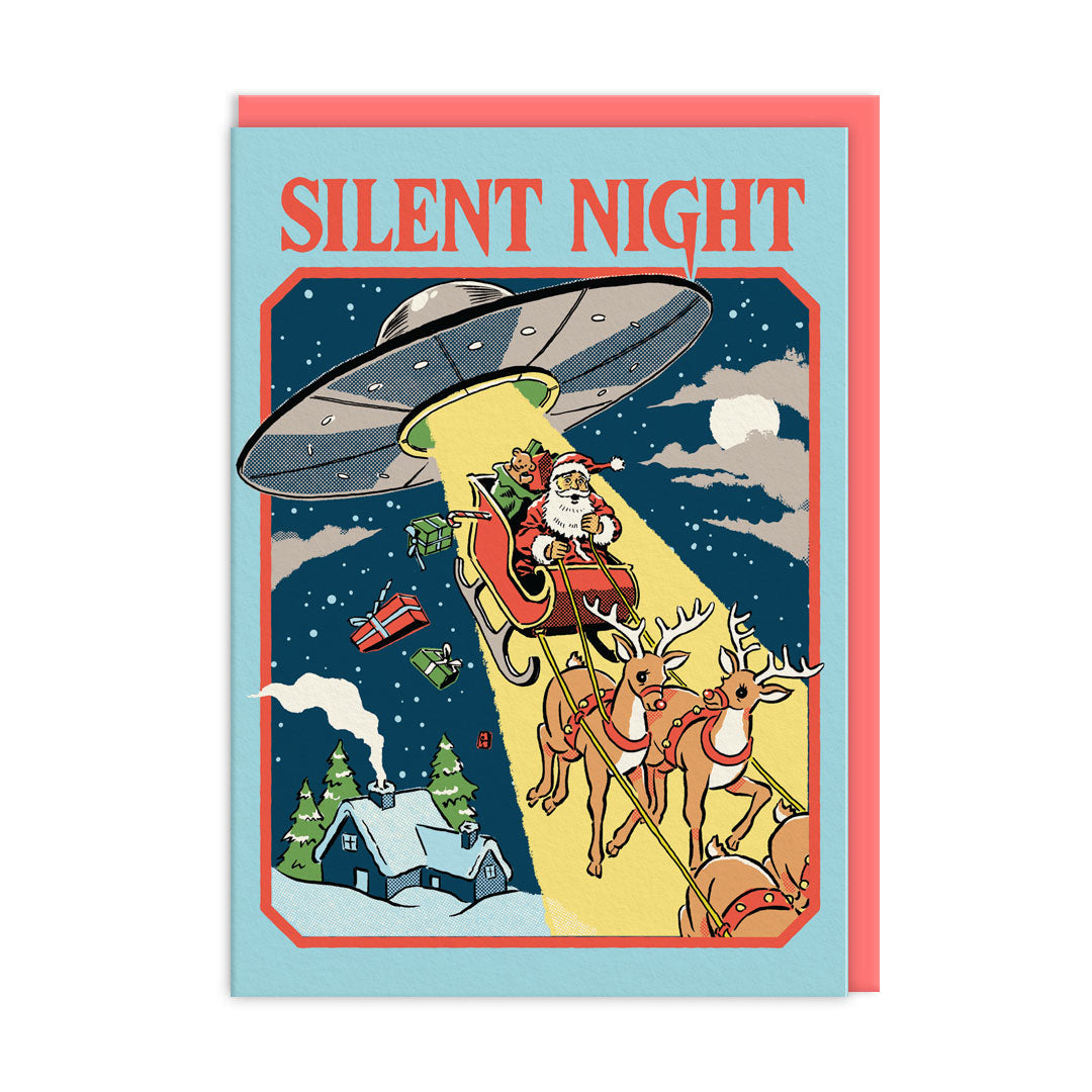 Silent Night UFO Greeting Card (12775)
