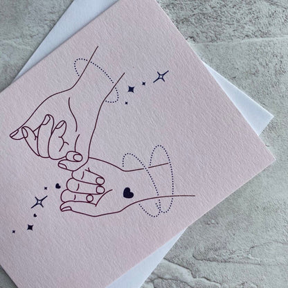 Sendtiments Pinky Promise Mini Greetings Card by Heyyy