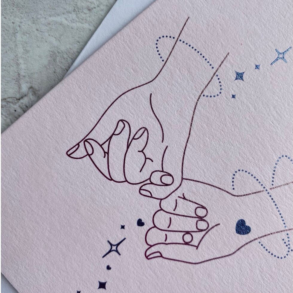 Sendtiments Pinky Promise Mini Greetings Card by Heyyy