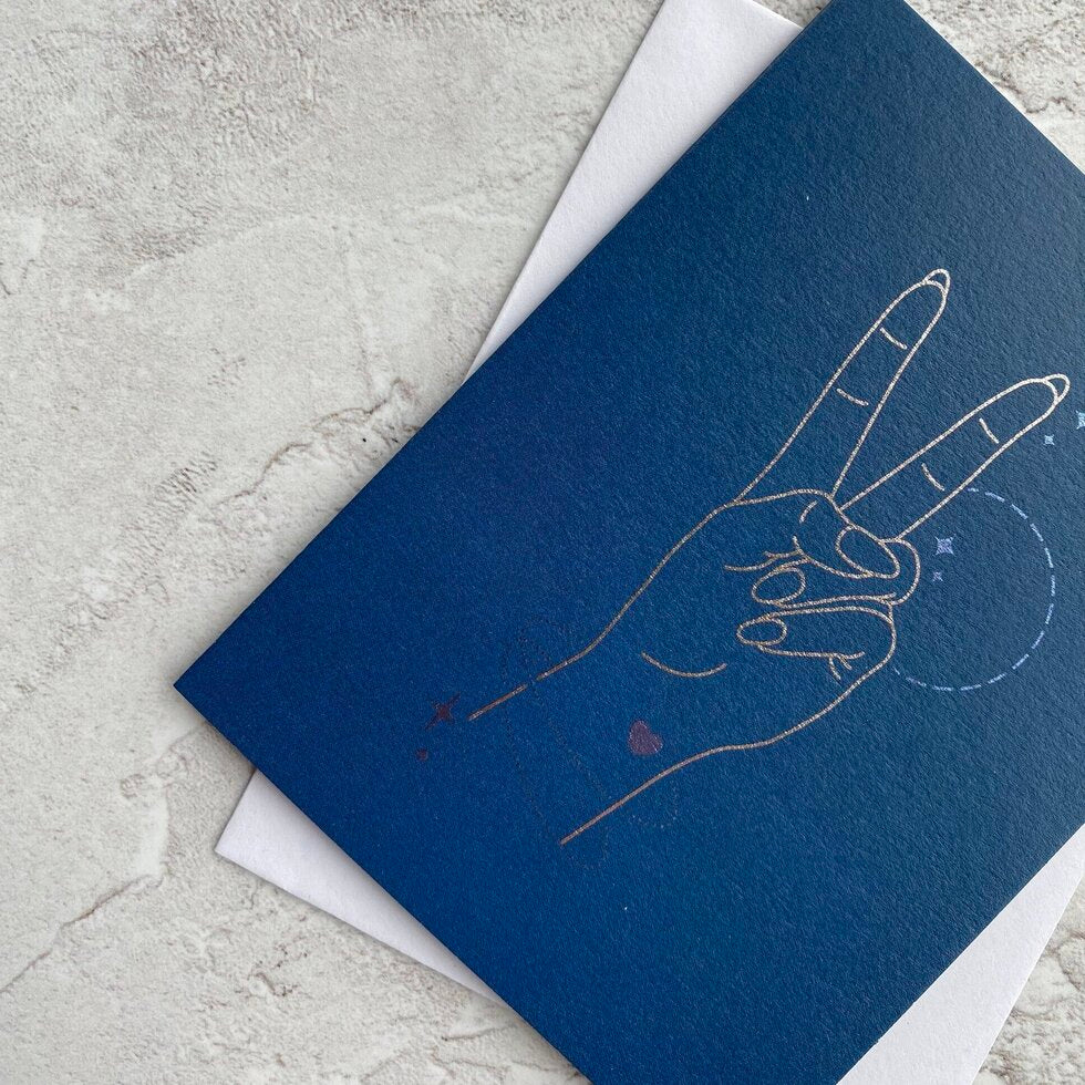 Sendtiments Peace Mini Greetings Card by Heyyy