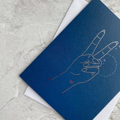 Sendtiments Peace Mini Greetings Card by Heyyy