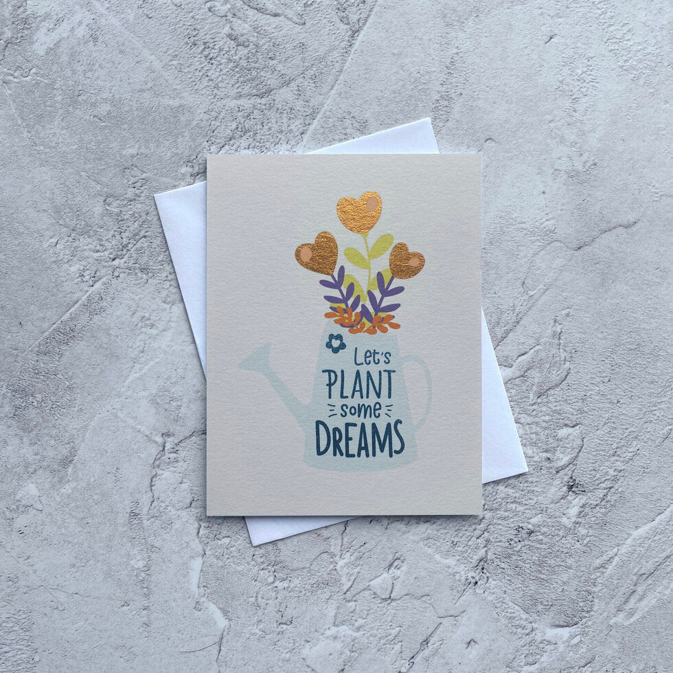 Sendtiments Let's Plant Our Dreams Mini Greetings Card by Heyyy