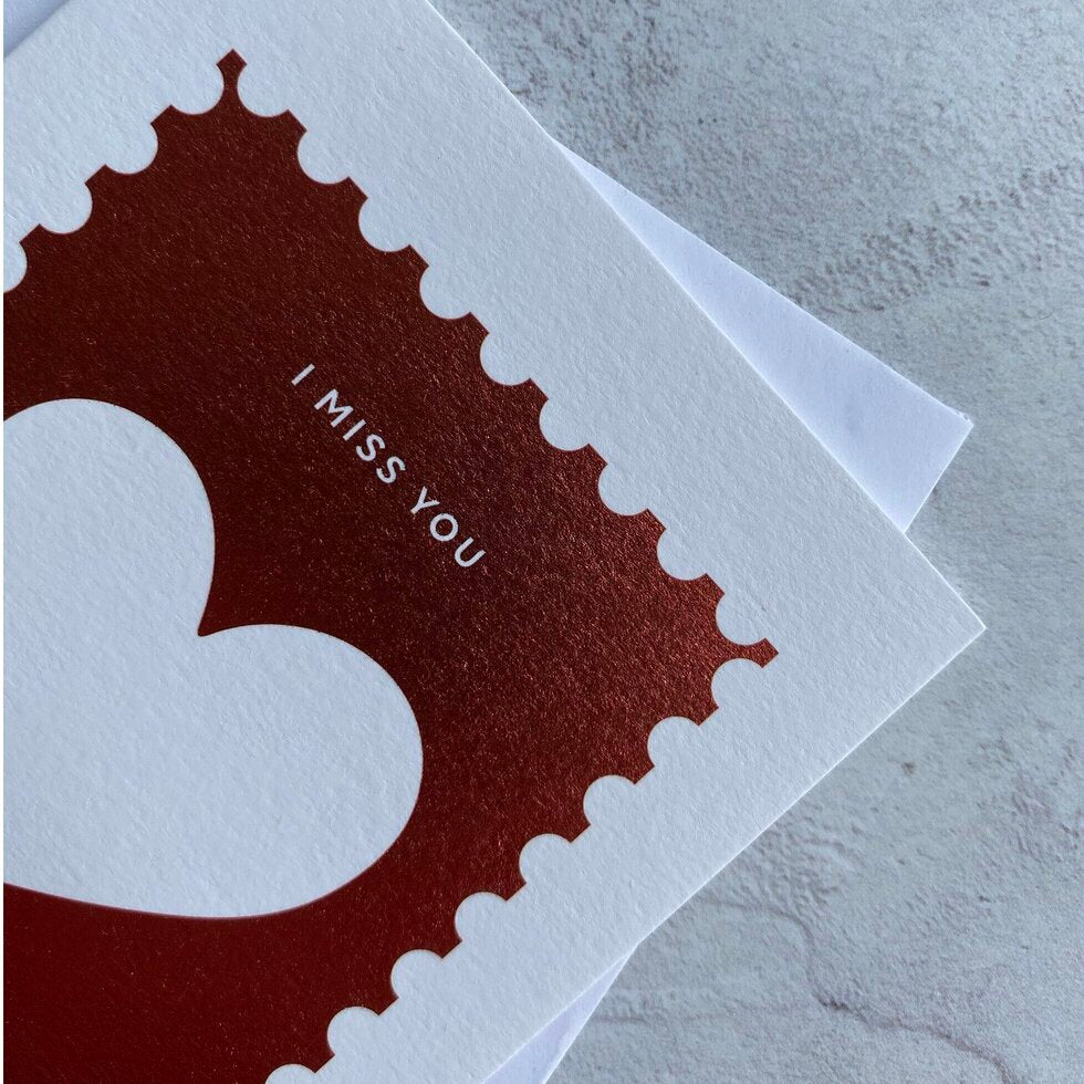 Sendtiments I Miss You Mini Greetings Card by Heyyy
