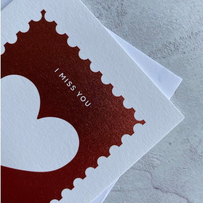 Sendtiments I Miss You Mini Greetings Card by Heyyy