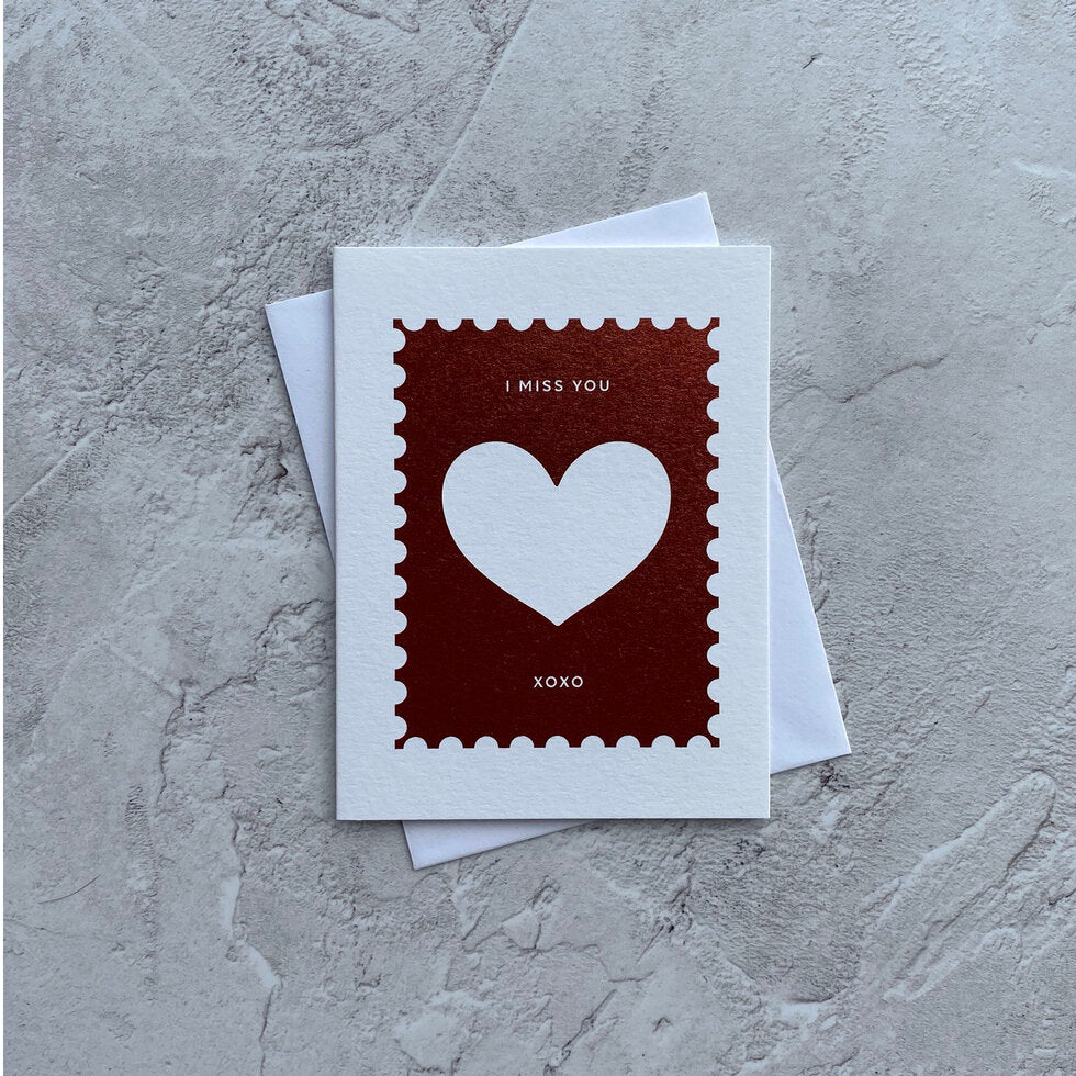 Sendtiments I Miss You Mini Greetings Card by Heyyy