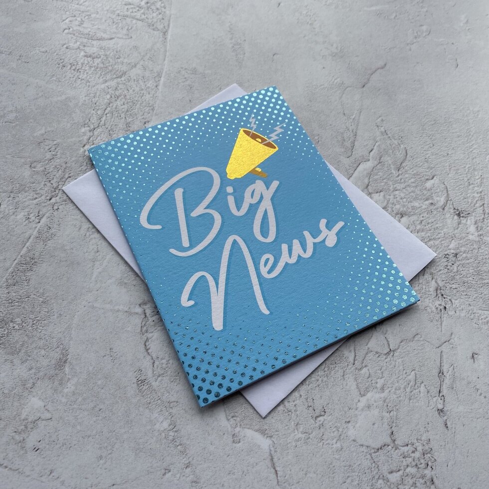 Sendtiments Big News Mini Greetings Card by Heyyy