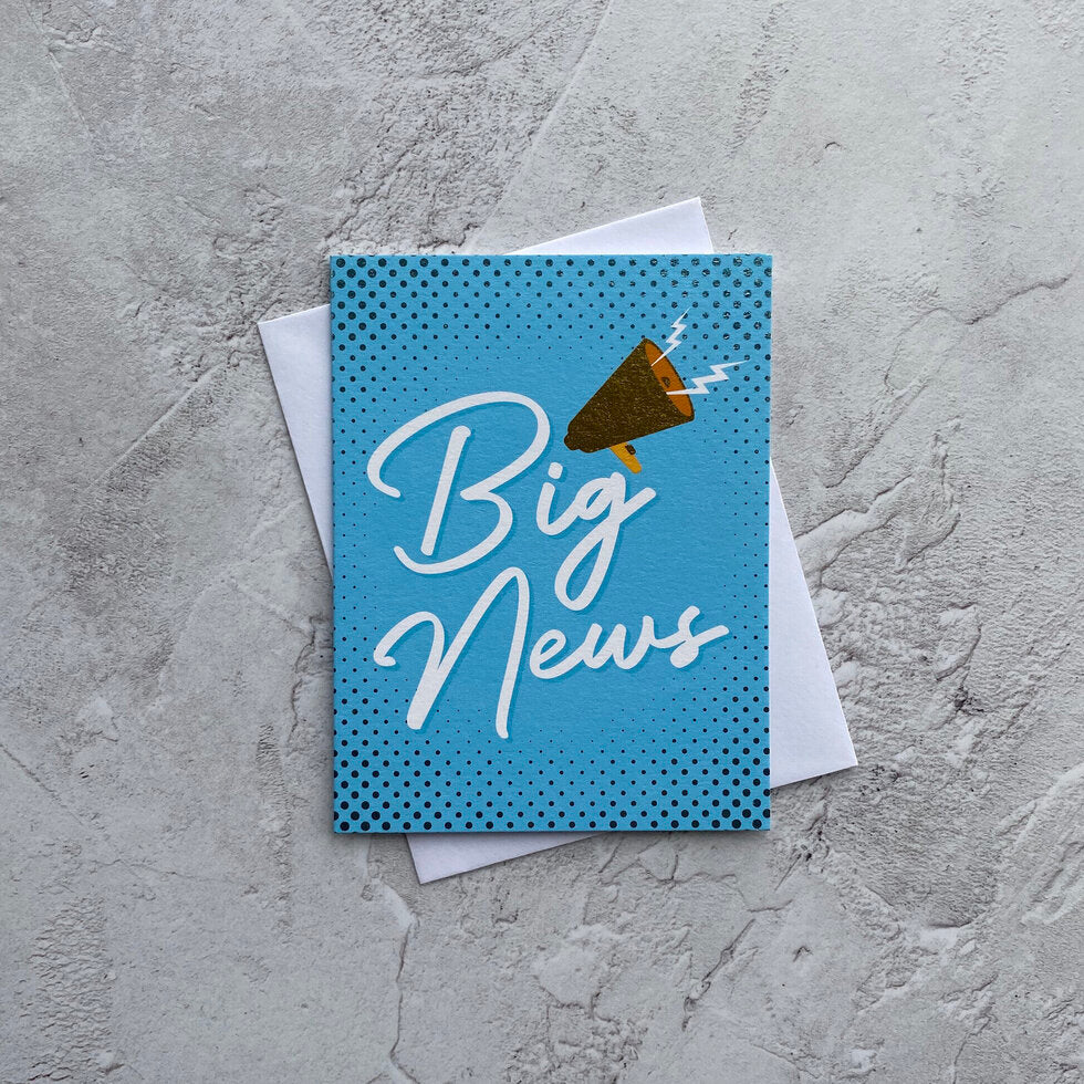 Sendtiments Big News Mini Greetings Card by Heyyy
