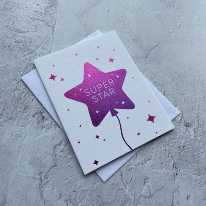 Sendtiments Superstar Mini Greetings Card by Heyyy