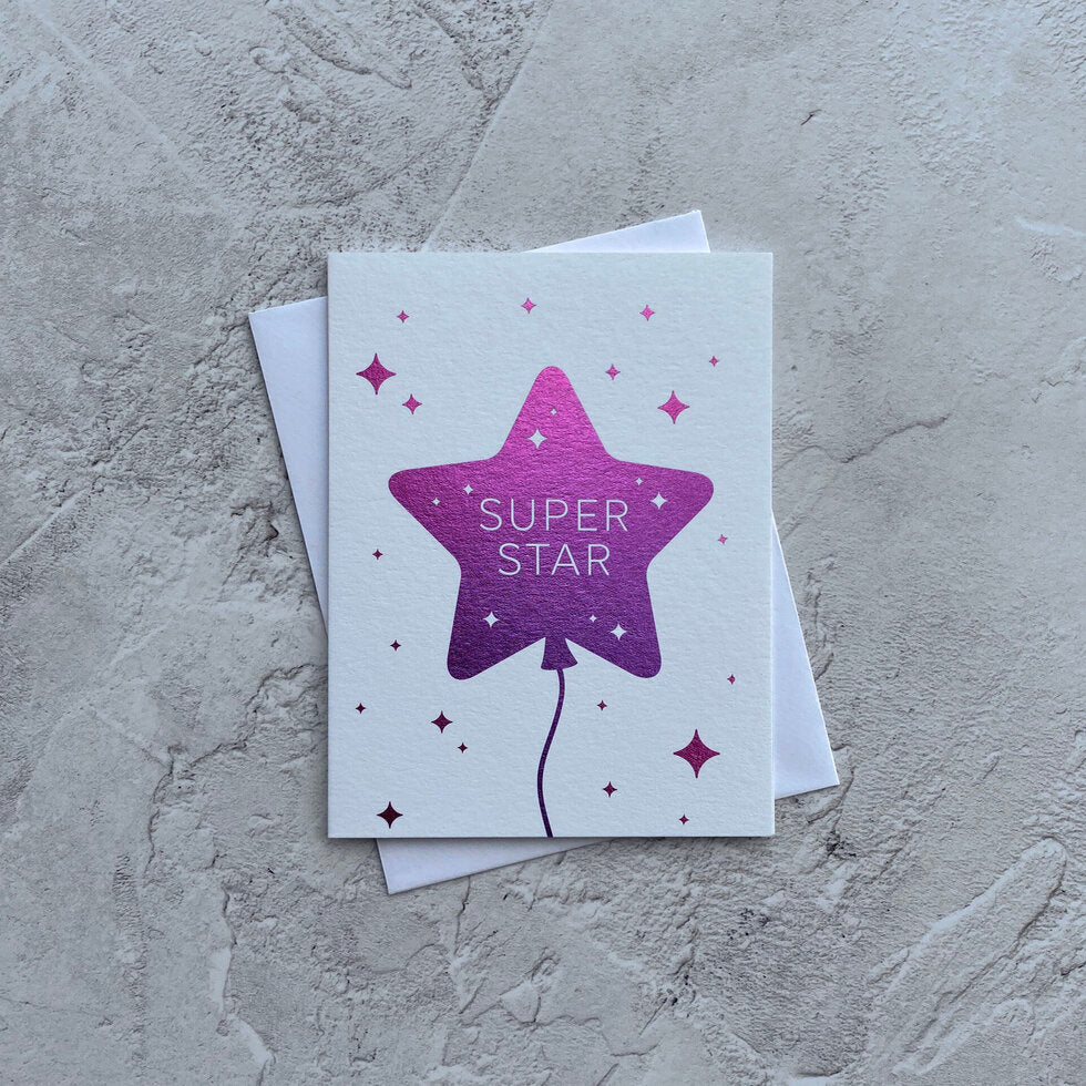 Sendtiments Superstar Mini Greetings Card by Heyyy