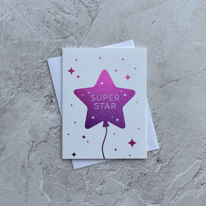 Sendtiments Superstar Mini Greetings Card by Heyyy