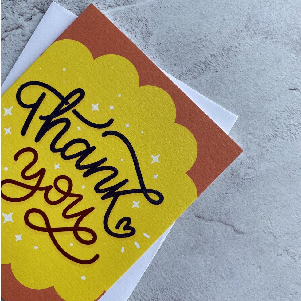 Sendtiments Thank You Mini Greetings Card by Heyyy