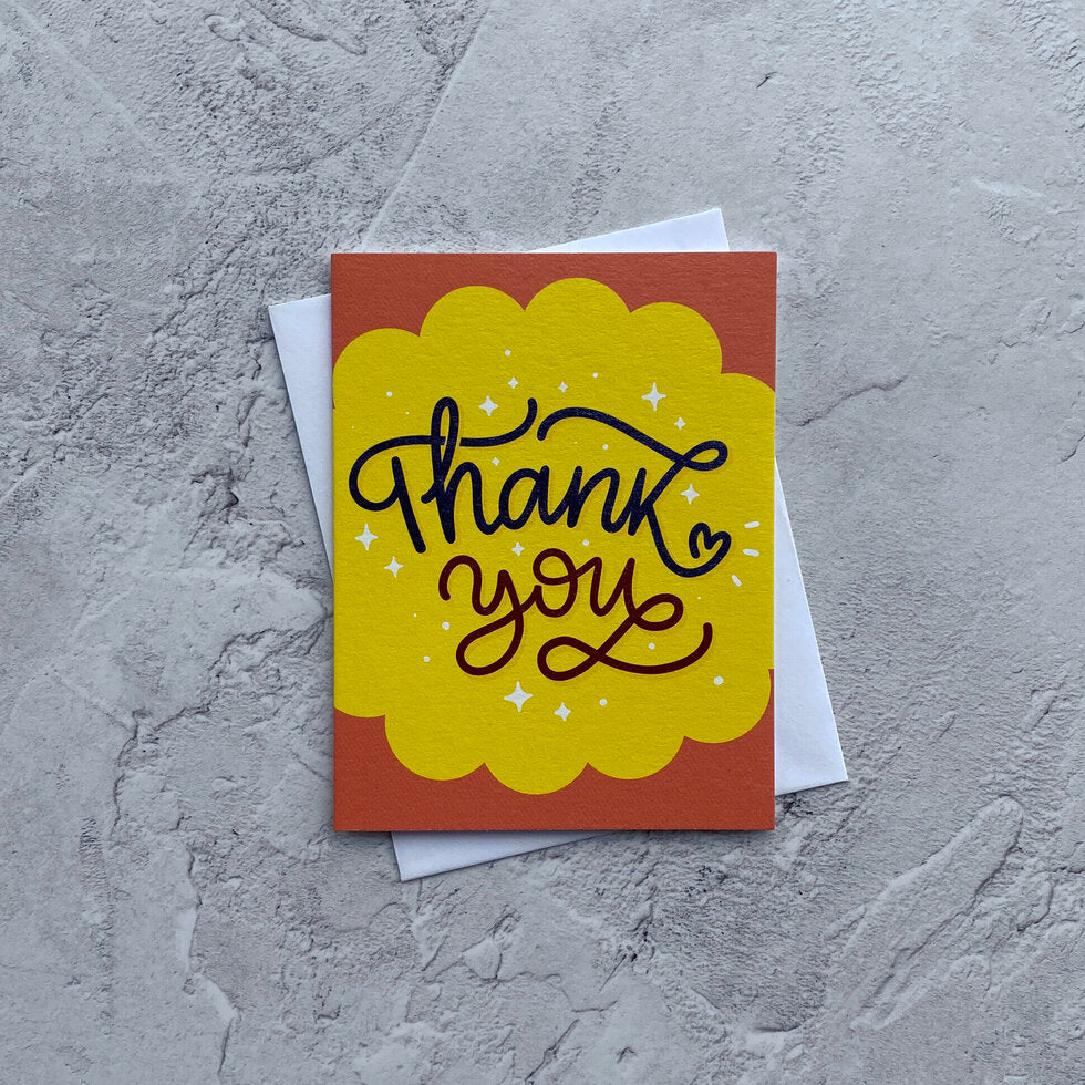 Sendtiments Thank You Mini Greetings Card by Heyyy