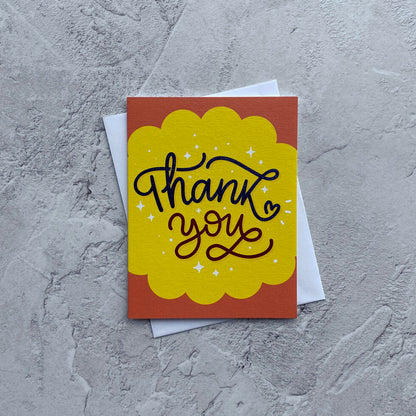 Sendtiments Thank You Mini Greetings Card by Heyyy