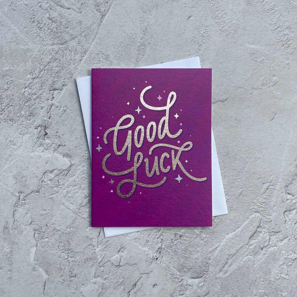 Sendtiments Good Luck! Mini Greetings Card by Heyyy