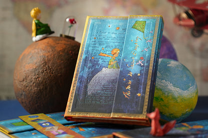 Paperblanks 2026–2027 Saint-Exupéry, The Little Prince Midi Hardback 18-Month Diary – Week-to-View Horizontal – design detail