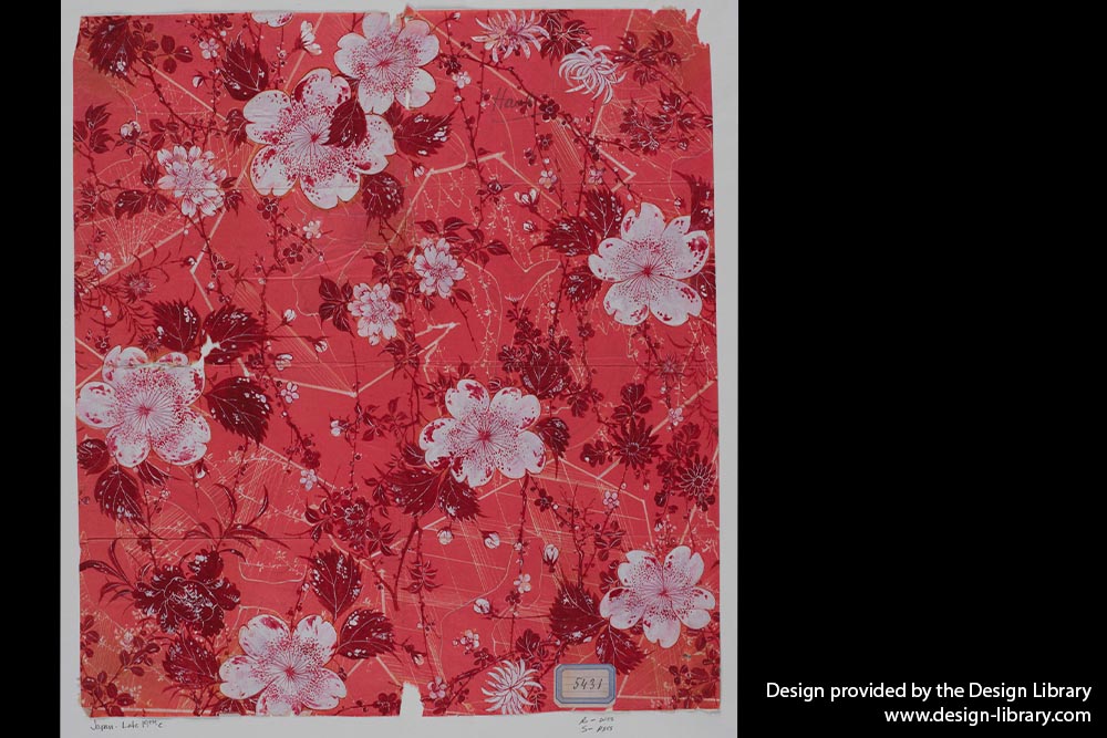 Paperblanks Sakura Mini Hardback Journal – Plain, 176 Pages – design detail