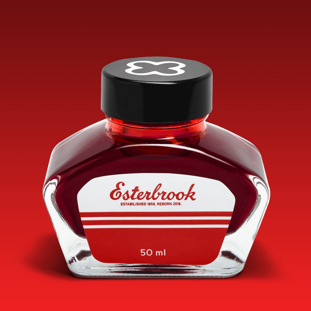 Esterbrook Scarlet ink, 50ml bottle
