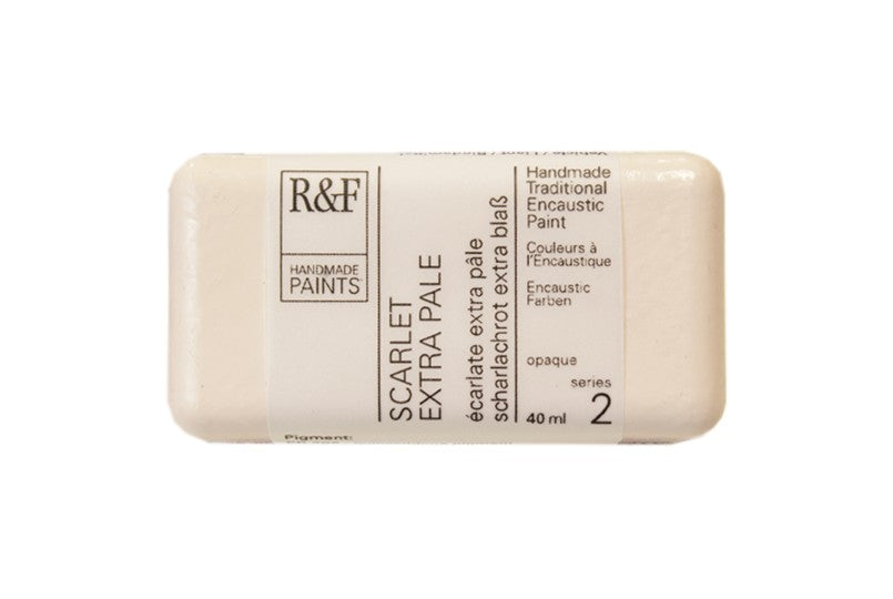 R&F Encaustic Paint 40ml – Scarlet Extra Pale