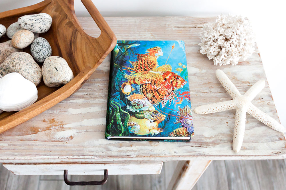 Paperblanks Sea Fantasies Ultra Hardback Journal – Plain, 144 Pages – design detail