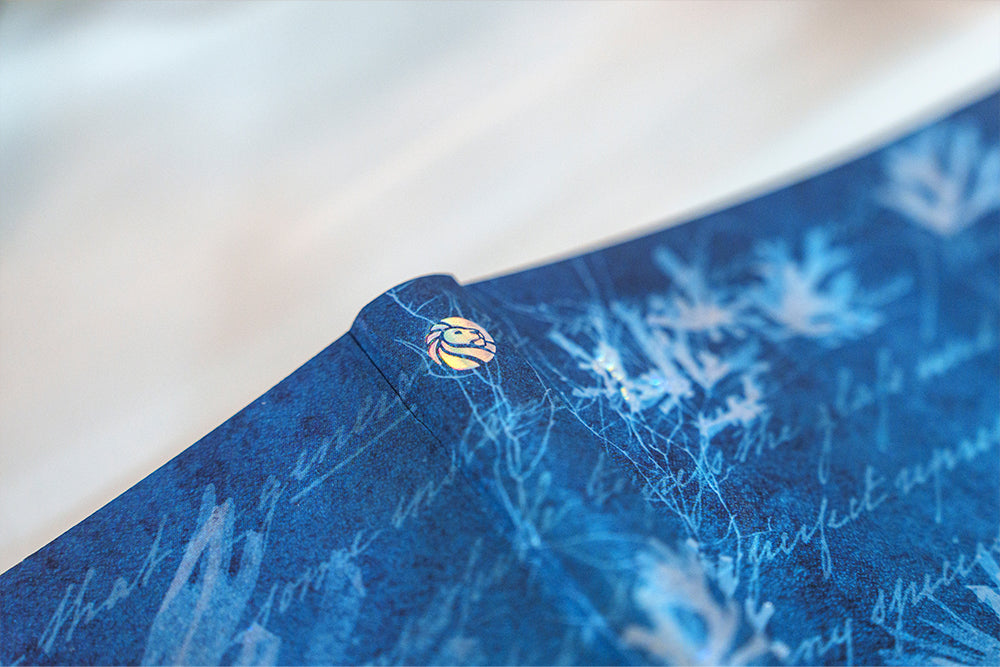 Paperblanks Sea Flowers Cotton Tote Bag – design detail