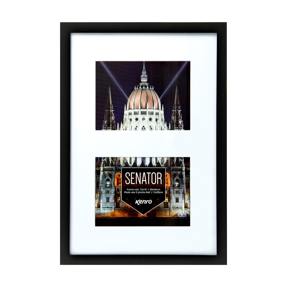 Kenro Senator black double 8x6 frame