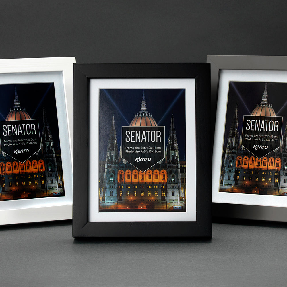 Kenro Senator frames in black, white and grey