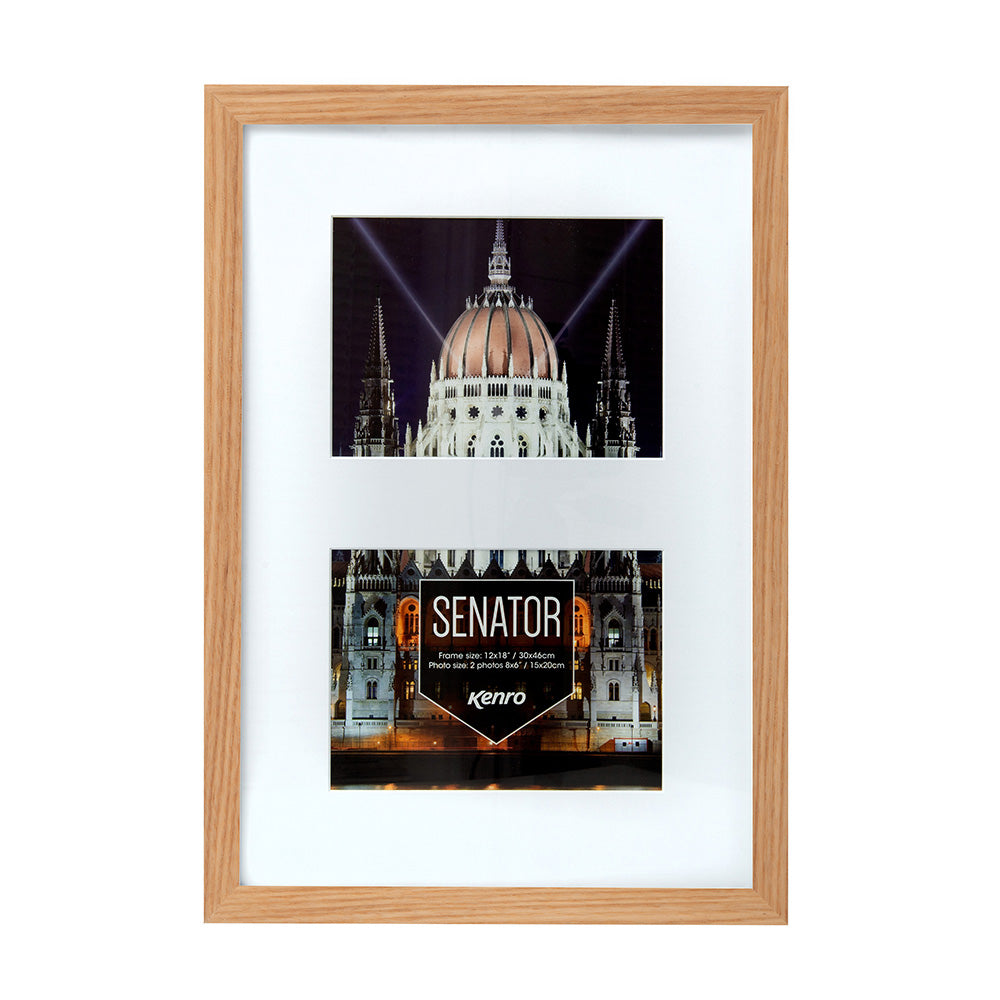 Kenro Senator oak double 8x6 frame