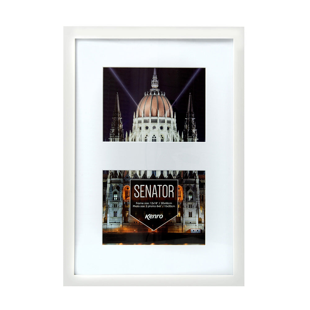 Kenro Senator white double 8x6 frame