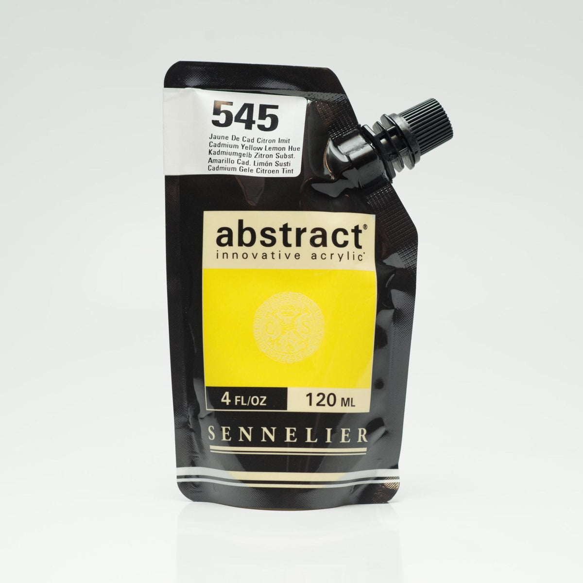 Sennelier Abstract Acrylic 120ml – Cadmium Yellow Lemon Hue 545