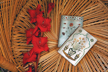Paperblanks Shah Mini Hardback Journal – Plain, 176 Pages – design detail