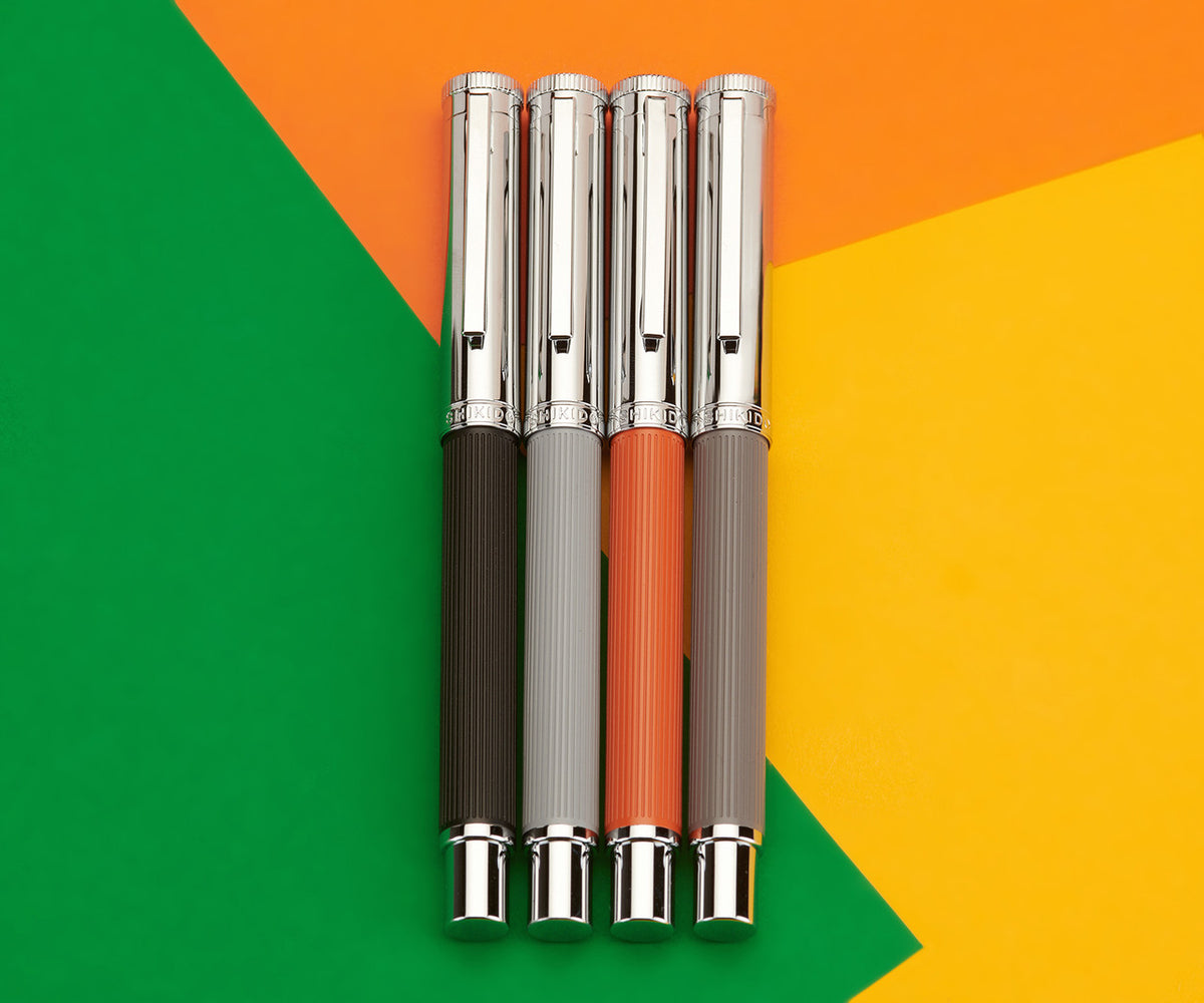 Shikido fountain pen range in four colours