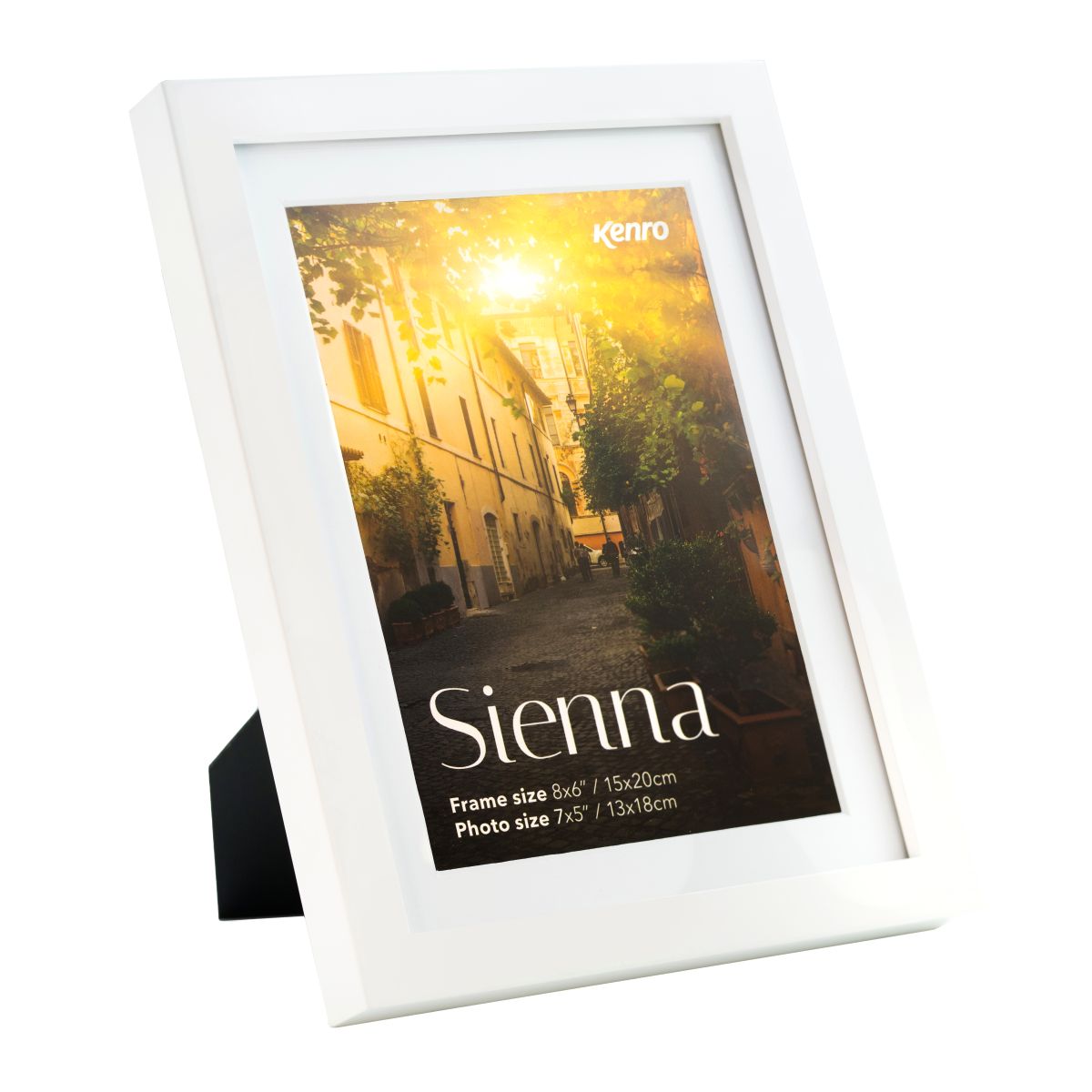 Kenro Sienna white frame angled
