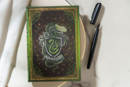 Paperblanks Slytherin Journal Midi Hardback Journal – Plain, 144 Pages – design detail