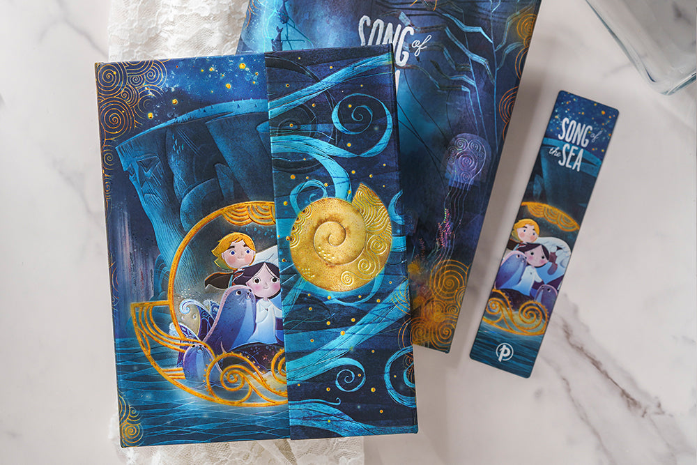Paperblanks Song of the Sea Cotton Tote Bag – design detail