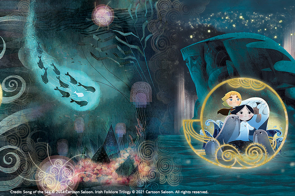 Paperblanks Song of the Sea Bookmark – design detail