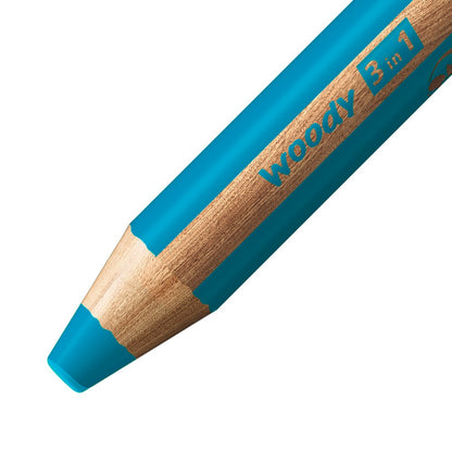 STABILO woody 3 in 1 Pencil – Turquoise (470)