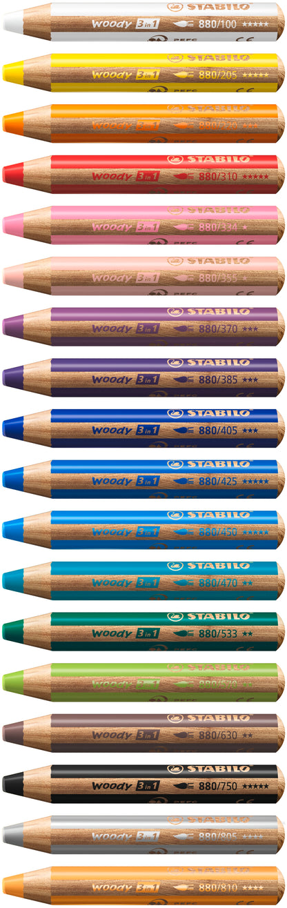 STABILO woody 3 in 1 Pencil – Turquoise (470)