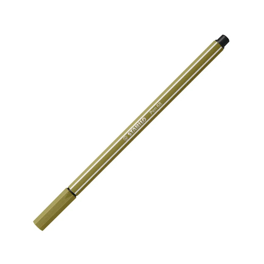 STABILO Pen 68 Felt-Tip Pen 1 mm – Mud Green (37)