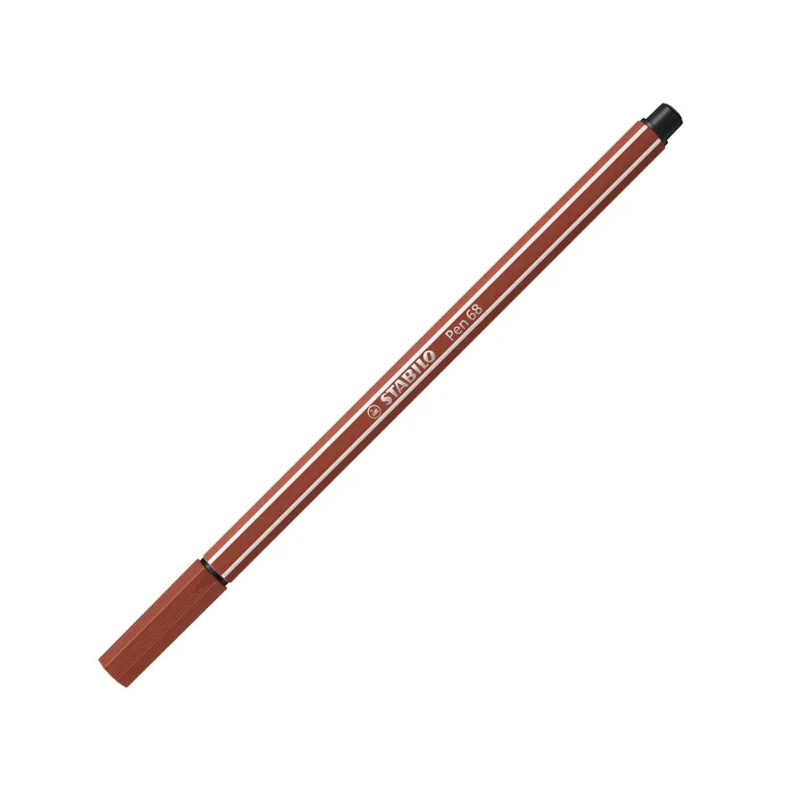STABILO Pen 68 Felt-Tip Pen 1 mm – Sienna (75)