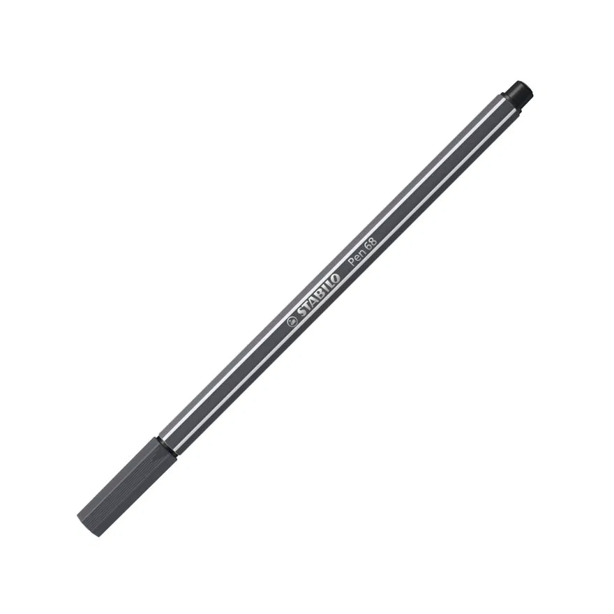 STABILO Pen 68 Felt-Tip Pen 1 mm – Deep Cold Grey (97)
