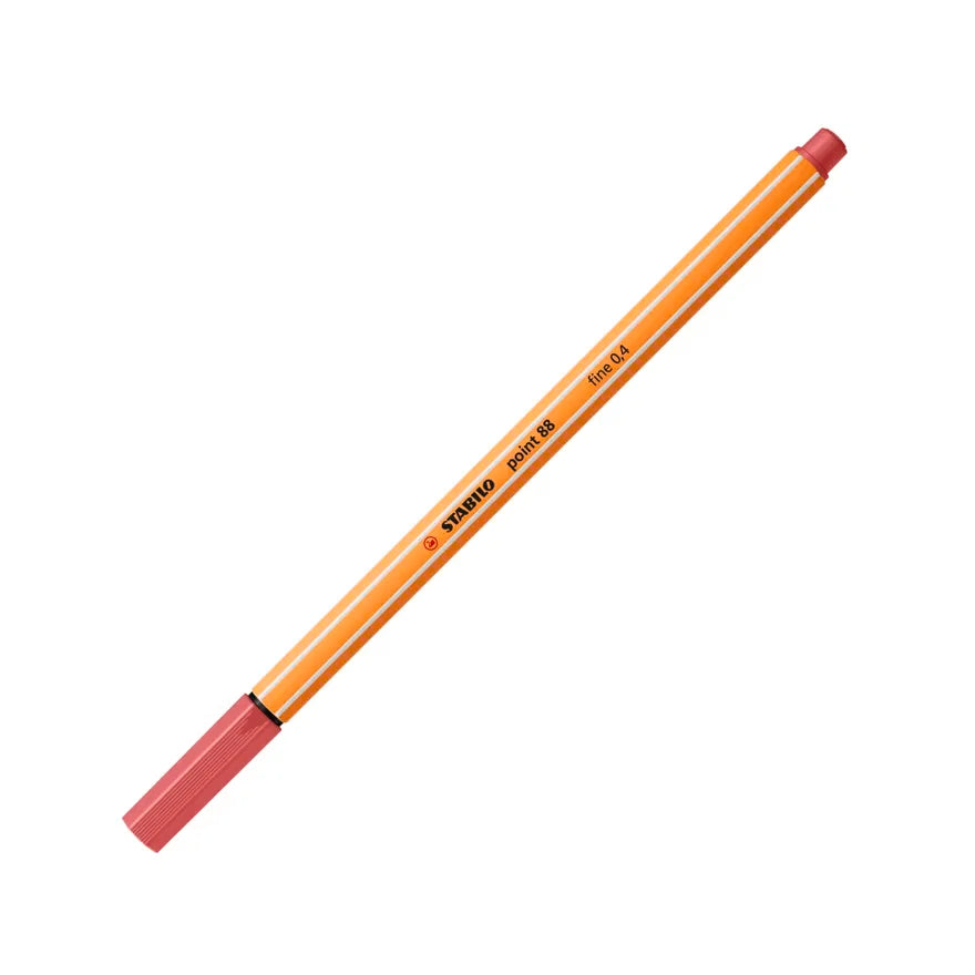 STABILO point 88 Fineliner 0.4 mm – Rust Red (47)