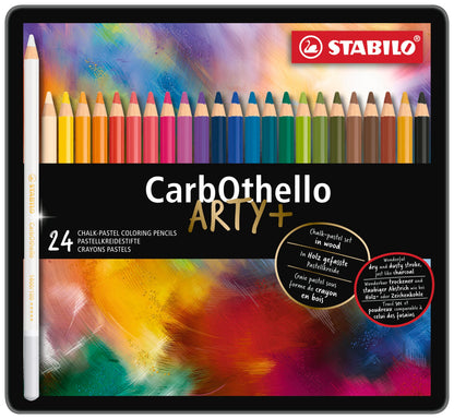 STABILO CarbOthello Pastel Pencils – Metal Tin of 24