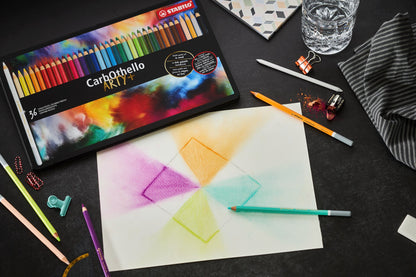 STABILO CarbOthello Pastel Pencils – Metal Tin of 12